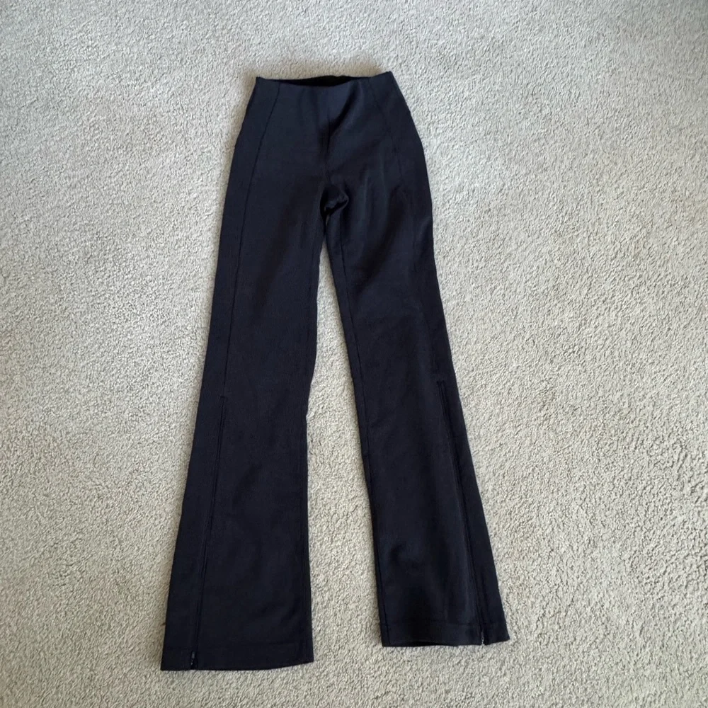 Lululemon - Softstreme Ribbed Zip Flare Pant - Picture 7 of 15